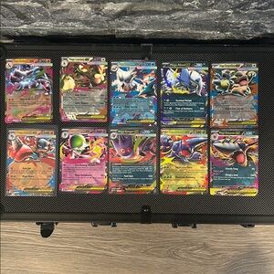 Pokemon EX lot of 10 cards from Phantasmal Flames and Mega Evolutions 🔥 M/NM